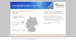Desktop Screenshot of energiefoerderung.info